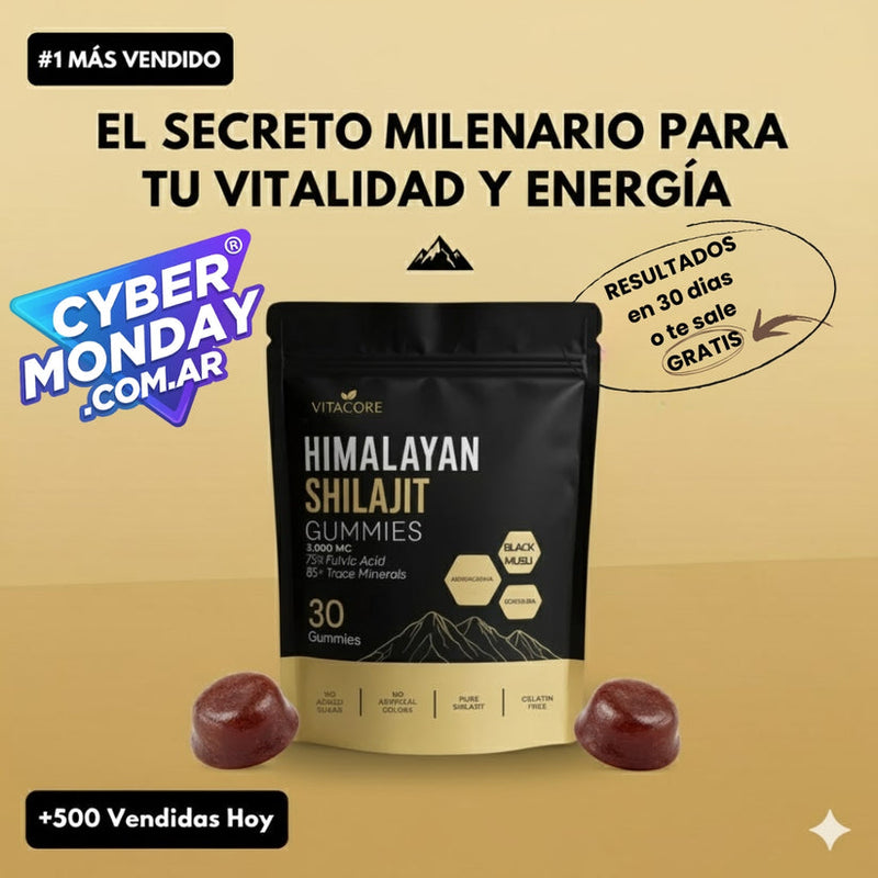 Eleveit Vitacore™ Gomitas de Shilajit: Mejora tu animo, energía y rendimiento