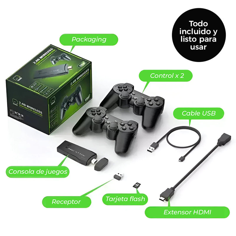 Game Retro Game + Regalo 2 Controles + Pago Contra Reembolso