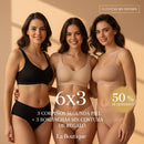 PROMO 6X3 - 3 Corpiños + REGALO  3 Bombachas + Entregas Rápidas