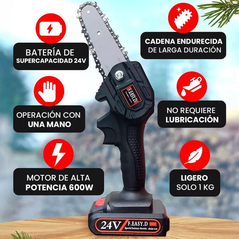 Motosierra Inalámbrica con Batería Recar